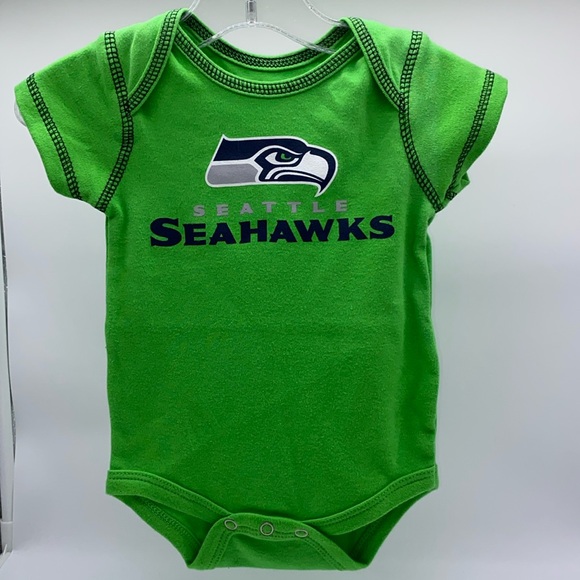 Seattle Seahawks NFL Football Team Infant Bodysuit Size 0-3 Months - Picture 1 of 8